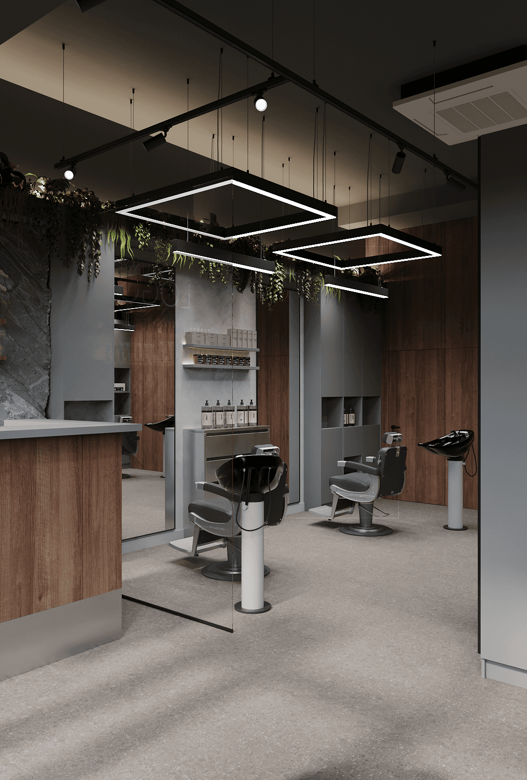 Рецепция и зона обслуживания